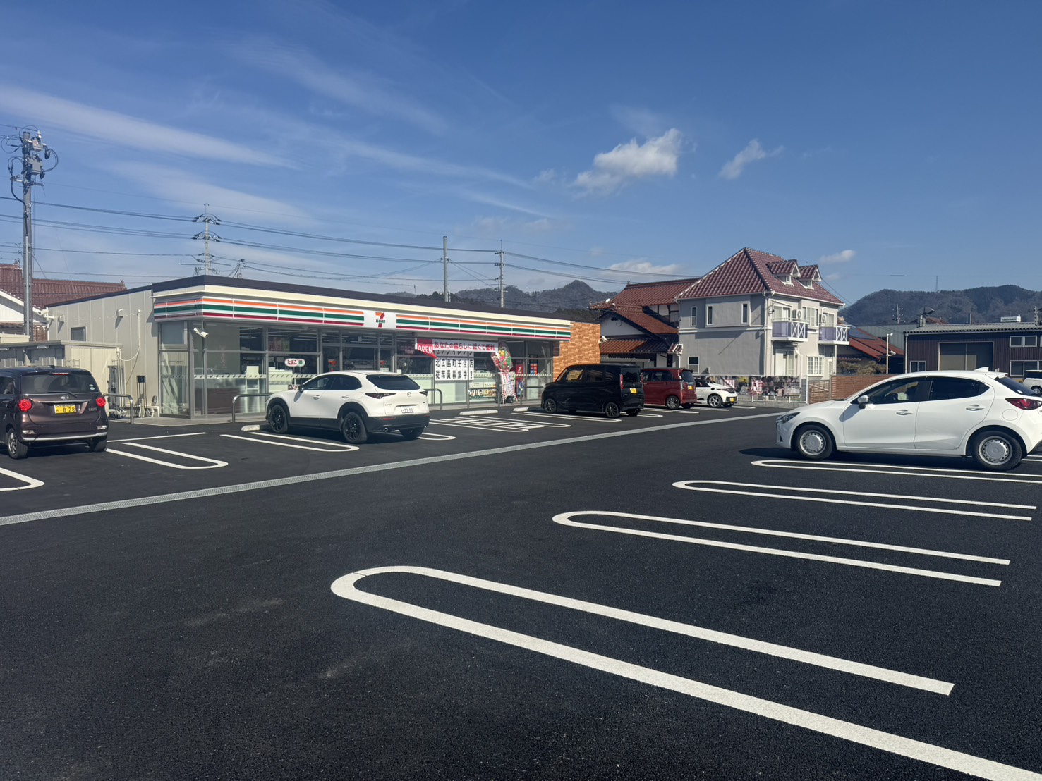 セブンイレブン北広島町壬生店造成舗装工事